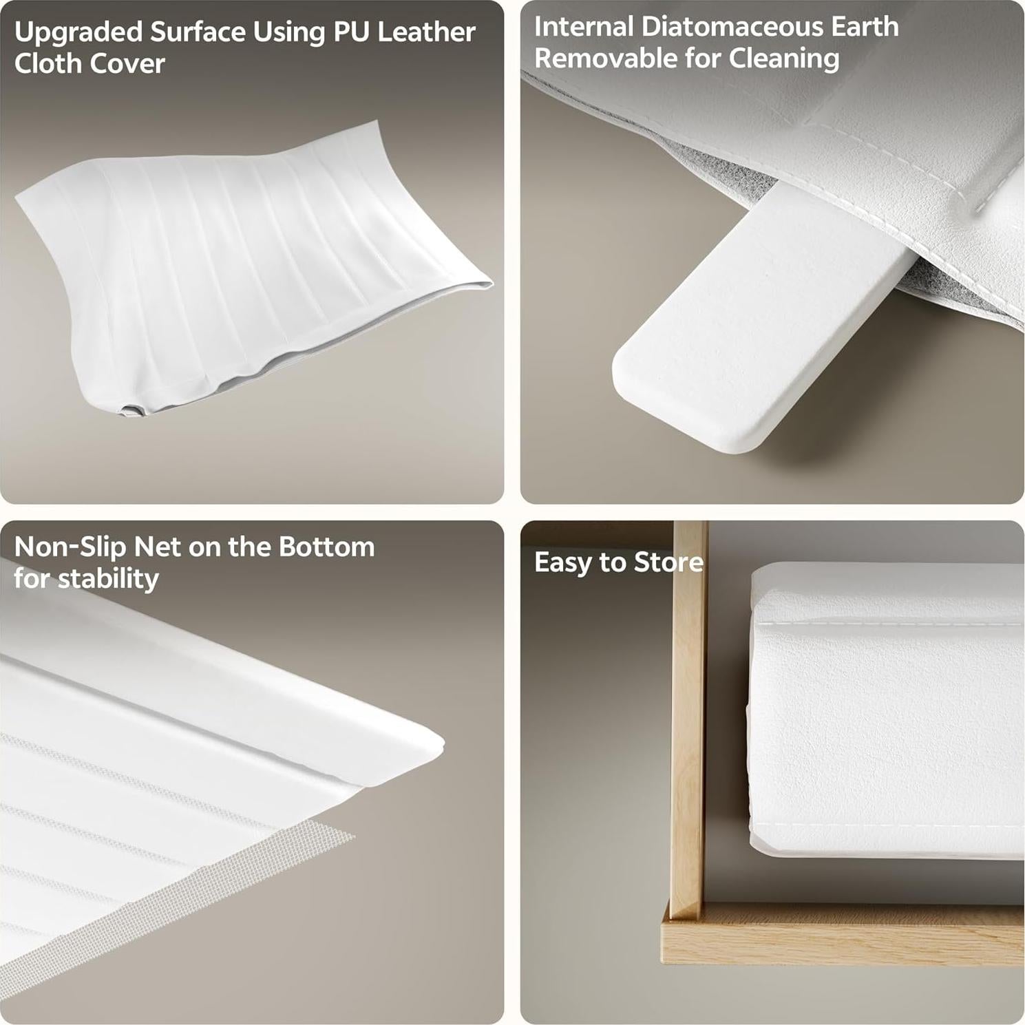 Alfombrilla de Secado de Platos de Piedra Stylstoreazy 63.5x40.6cm