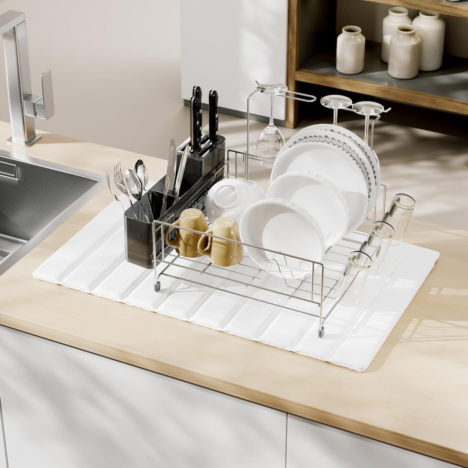 Alfombrilla de Secado de Platos de Piedra Stylstoreazy 63.5x40.6cm