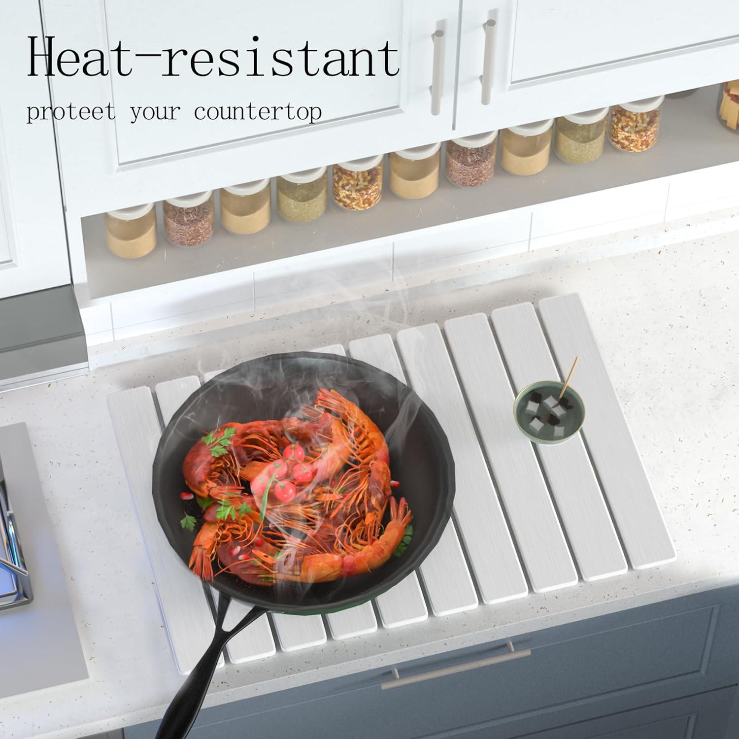 Alfombrilla de Secado de Piedra Diatomita YEECOPON 60x39cm