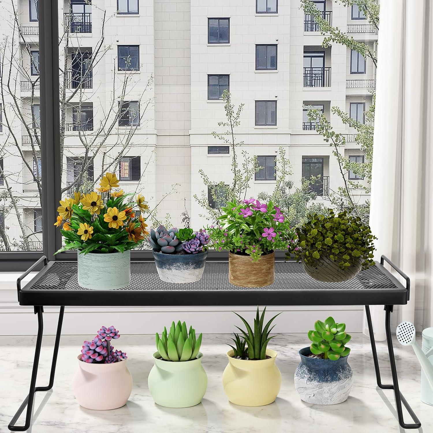 Estante de Gabinete IBERG - Organizador de Malla 2 Piezas Negro