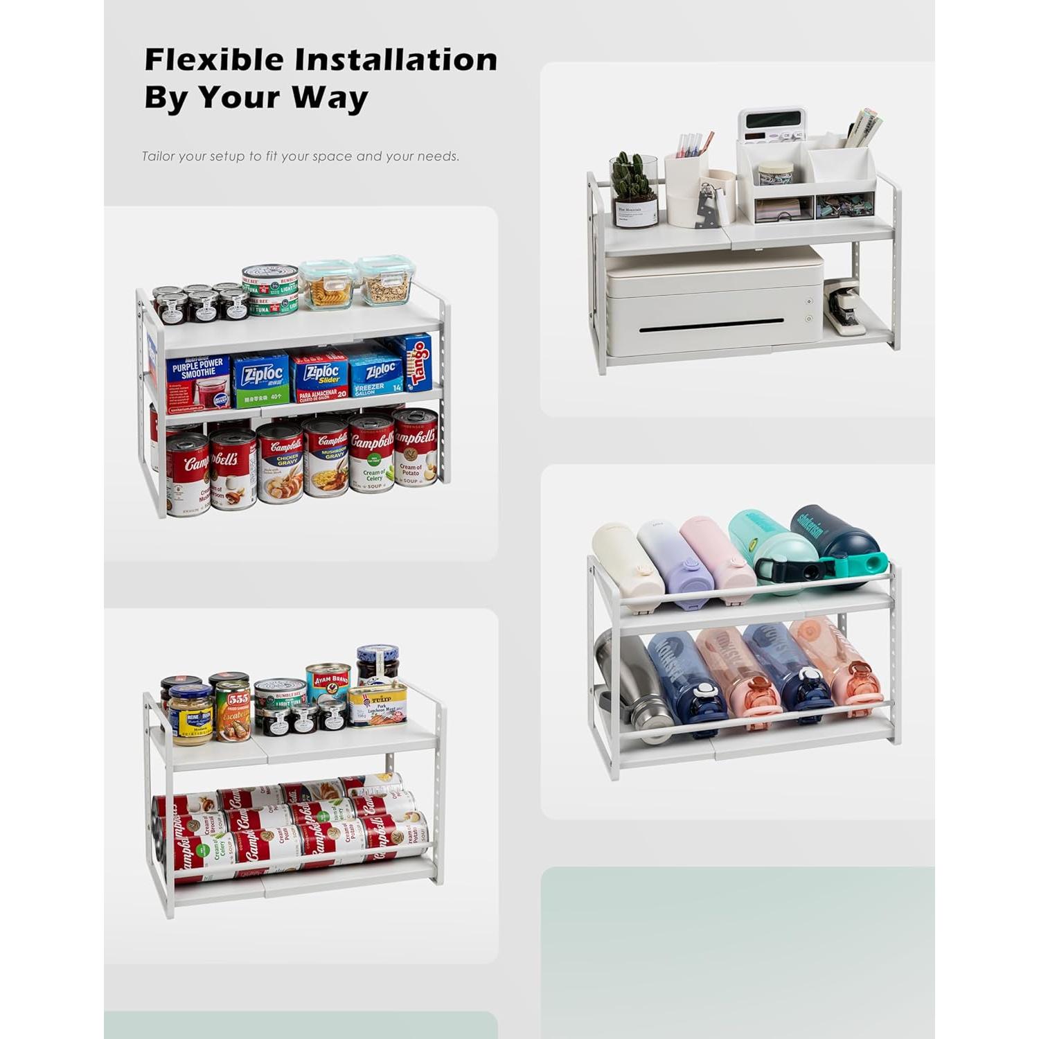 Estante de Gabinete Ajustable Selosiz SR01 Expandible 28-48.5cm