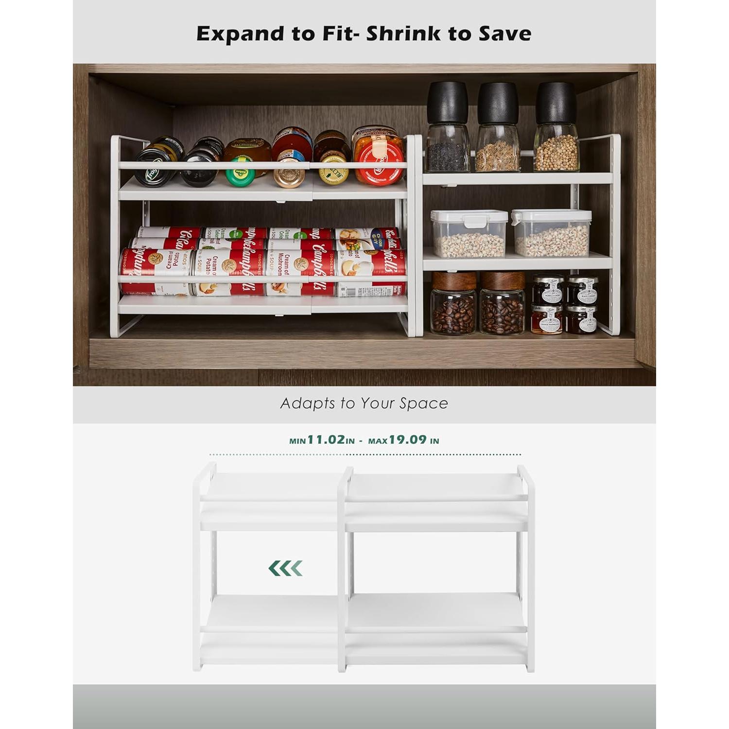 Estante de Gabinete Ajustable Selosiz SR01 Expandible 28-48.5cm