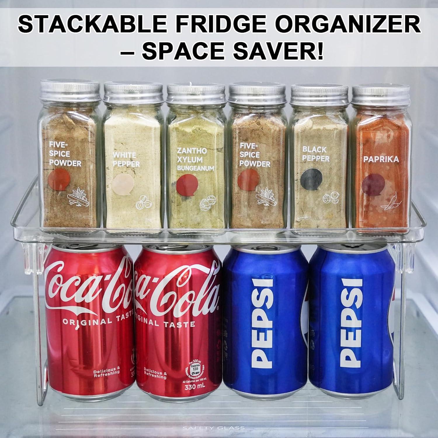 Organizadores de Gabinete HTRYBNES - 4 Piezas Apilables 29.5x20.8x15cm