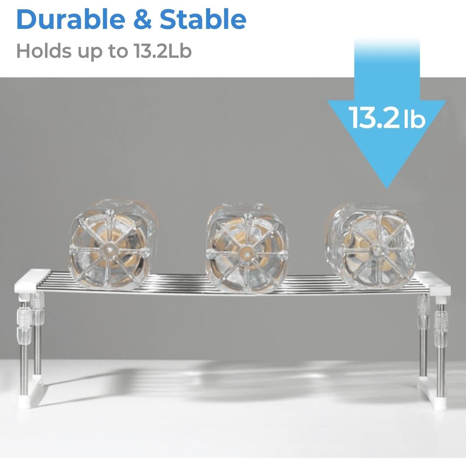 Organizador de Gabinete Ajustable Carrotez Blanco 30-50 cm