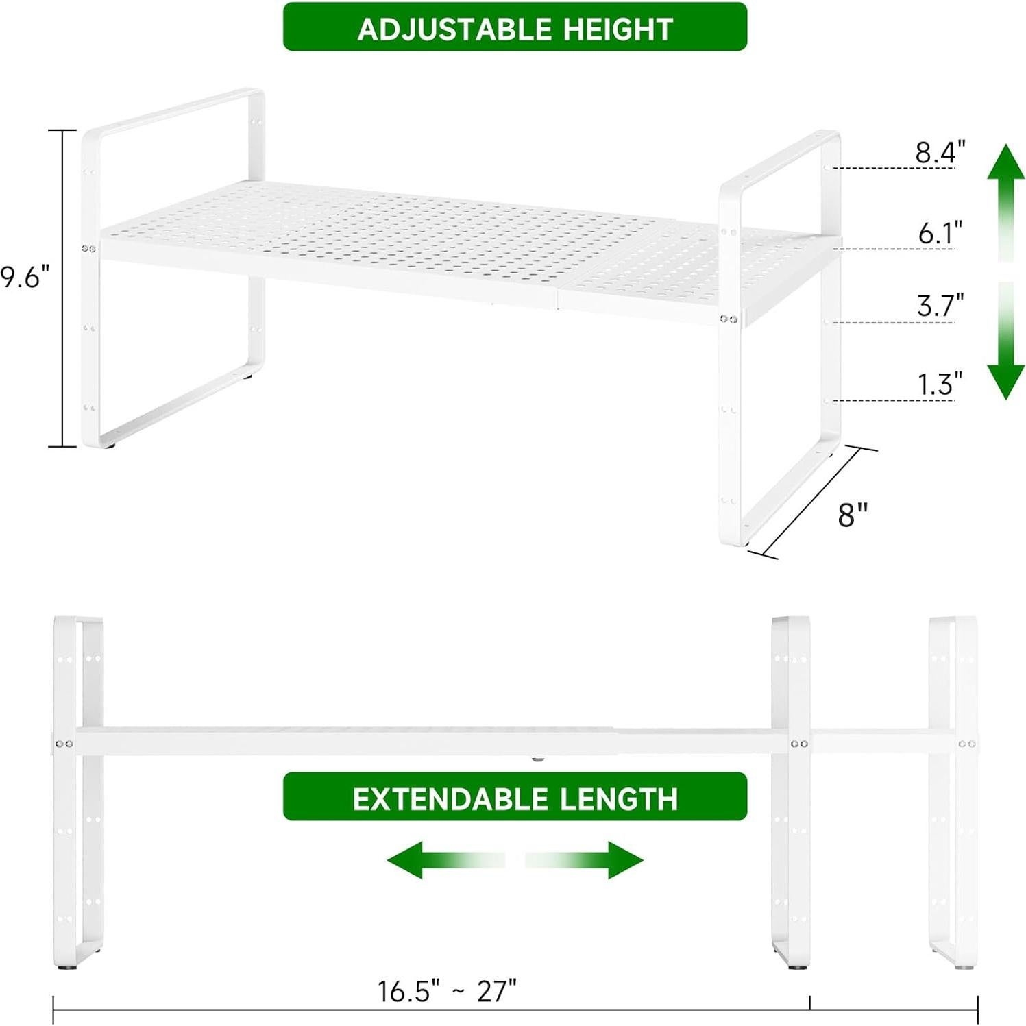 Estante Organizador Expandible de Metal LOCVCDA para Cocina y Baño