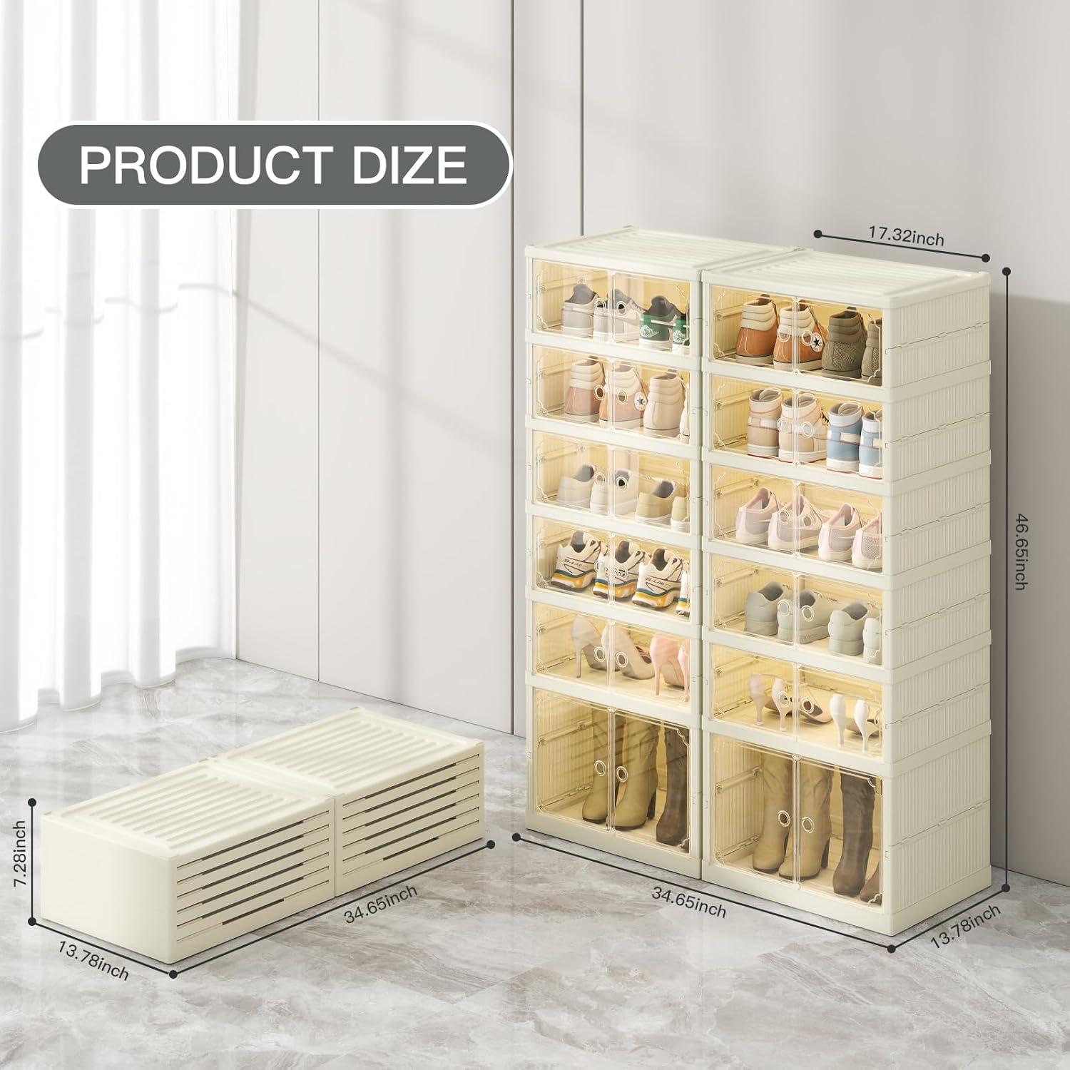 Organizador de Zapatos Plegable Dimmeda 6 Niveles 24 Pares