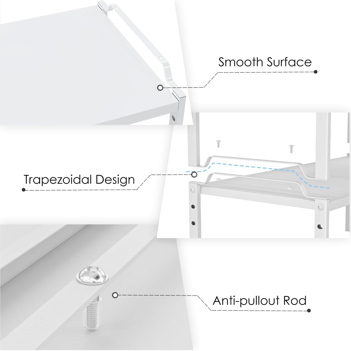 Estantes organizadores de cocina Cidaziya - 2 piezas ajustables