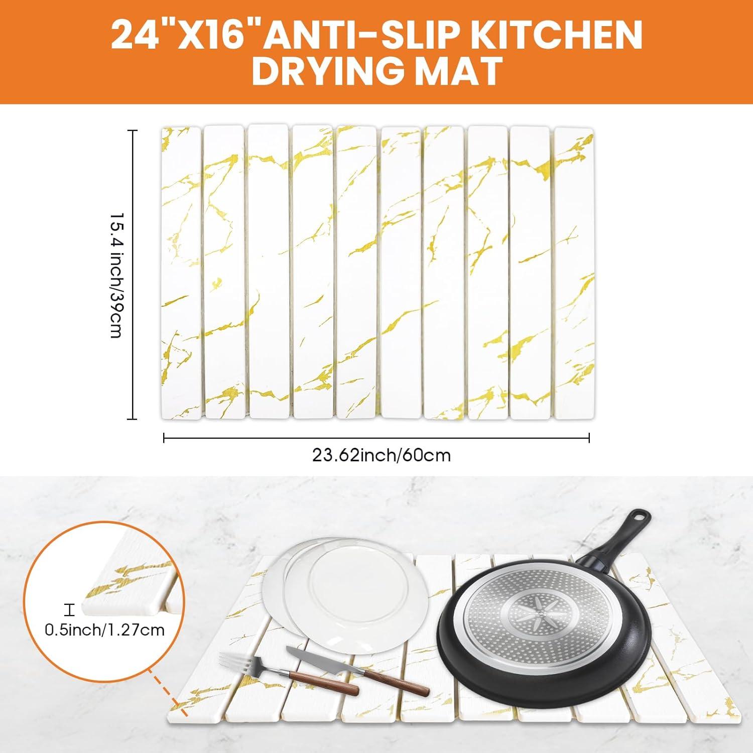 Alfombrilla de Secado de Piedra Eikovia 61x41 cm Antideslizante