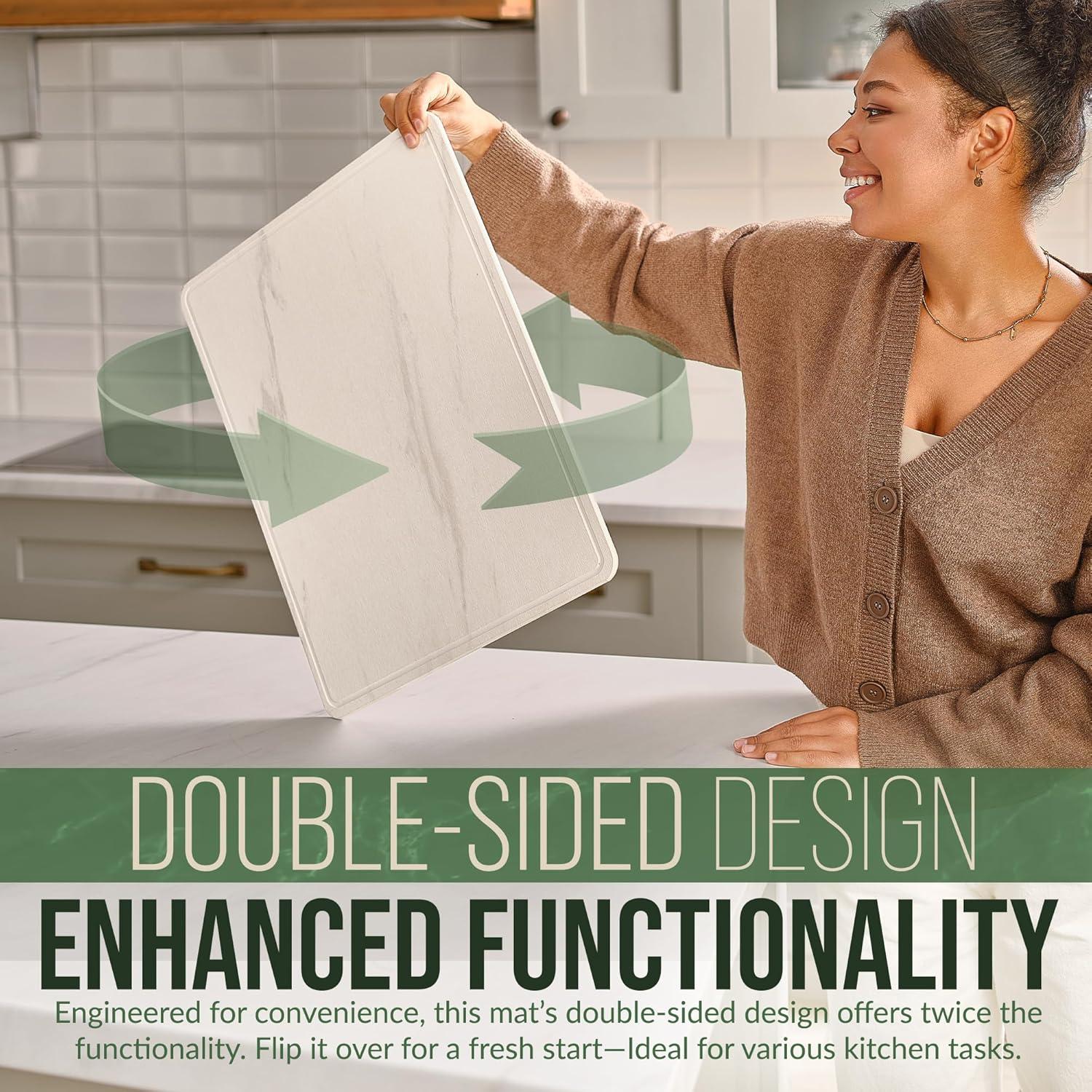 Alfombrilla de Secado de Piedra Doble Cara Sunflower 50x40 cm