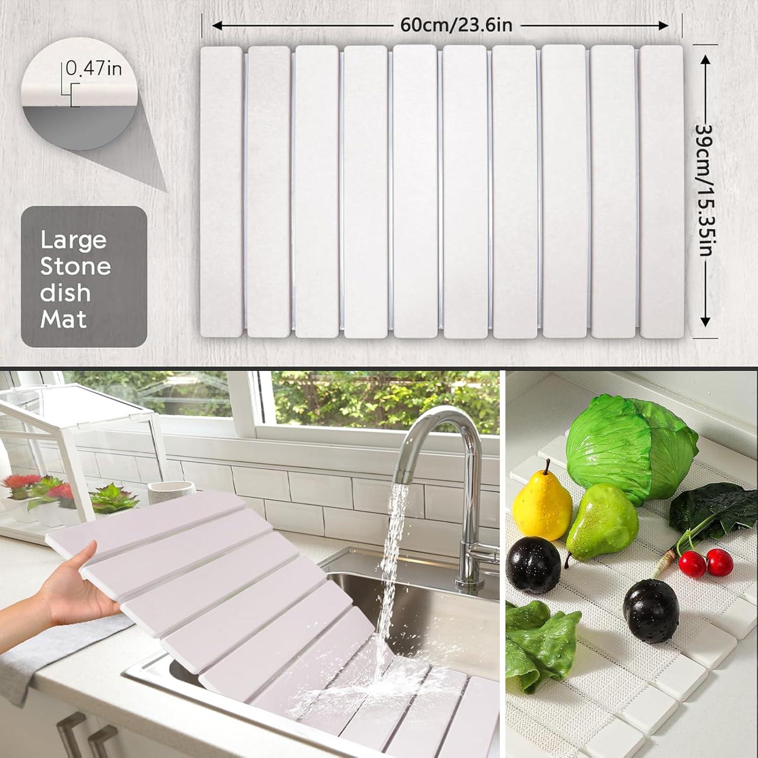 Alfombrilla de Secado de Piedra Diatomácea MORANDI 60x39cm