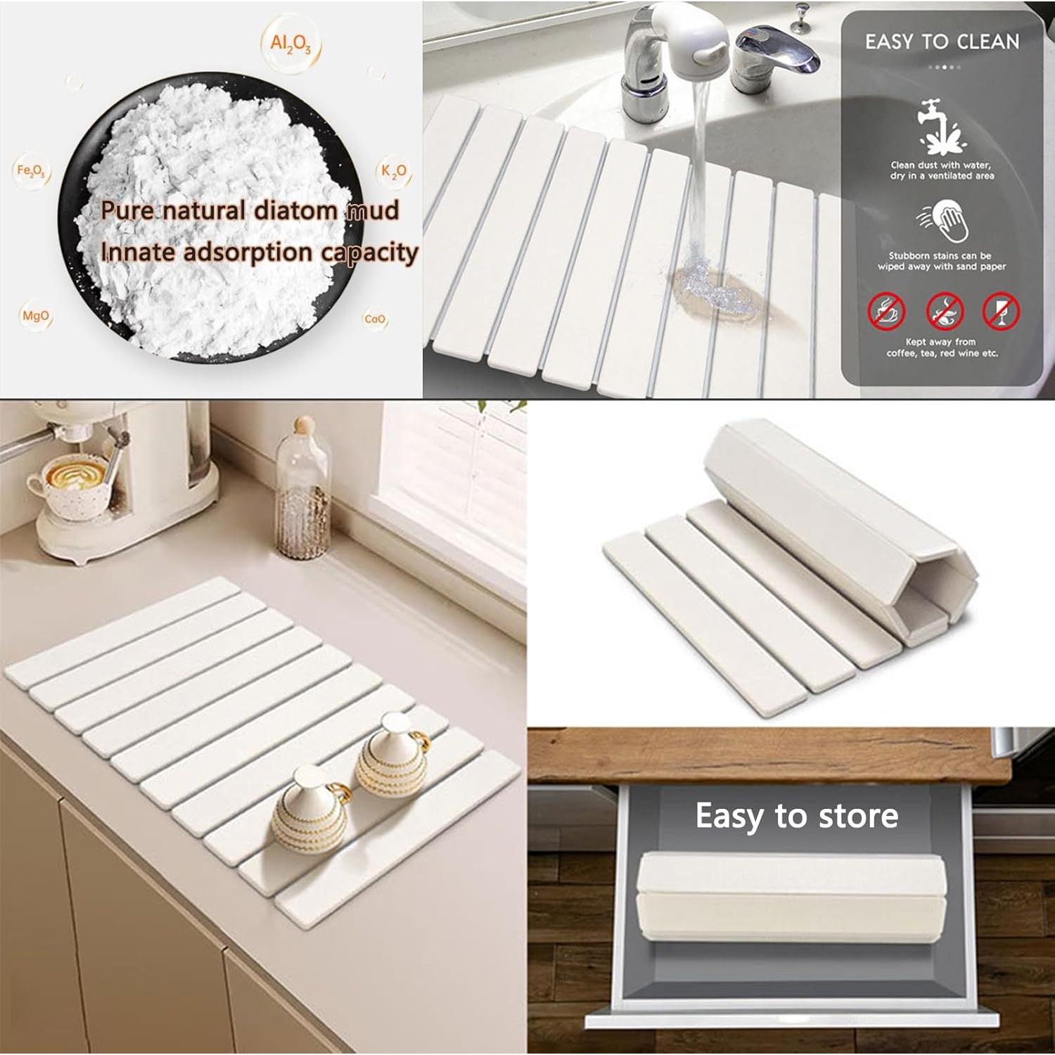 Alfombrilla de Secado de Piedra Diatomácea MORANDI 60x39cm