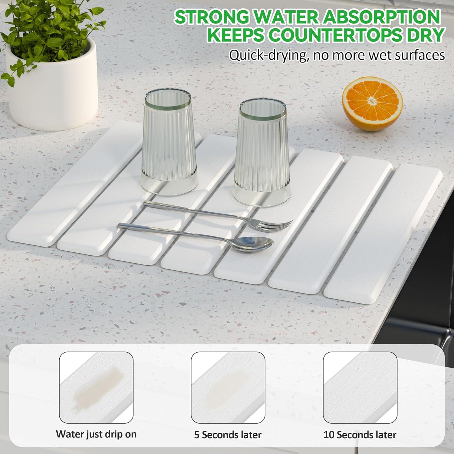 Alfombrilla de Secado de Platos SOSMAR 40x30 cm Diatomácea