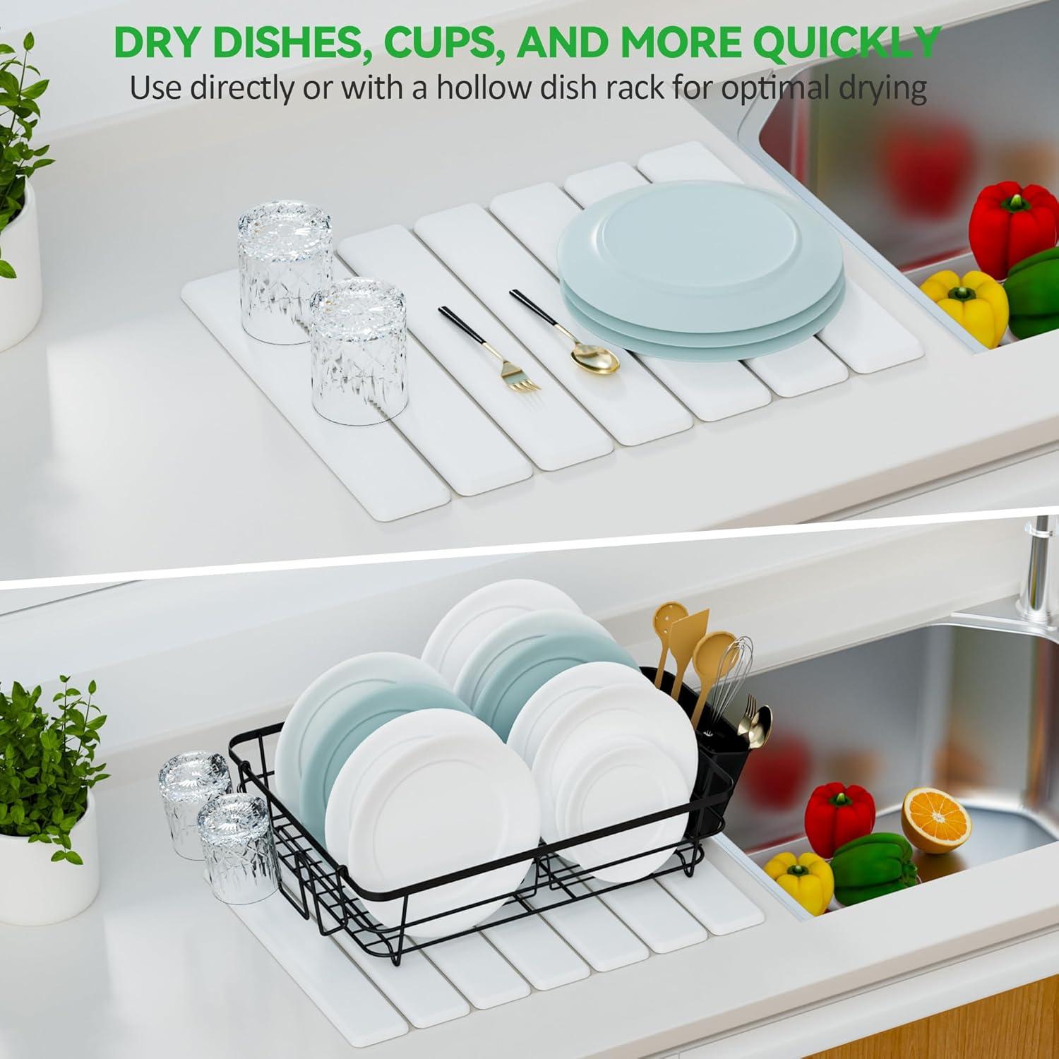 Alfombrilla de Secado de Platos SOSMAR 40x30 cm Diatomácea