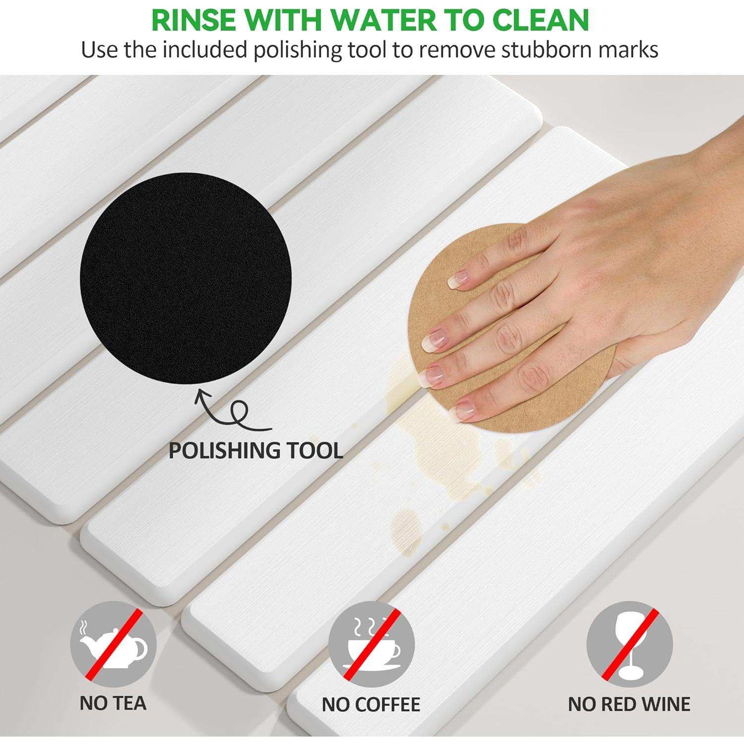 Alfombrilla de Secado de Platos SOSMAR 40x30 cm Diatomácea