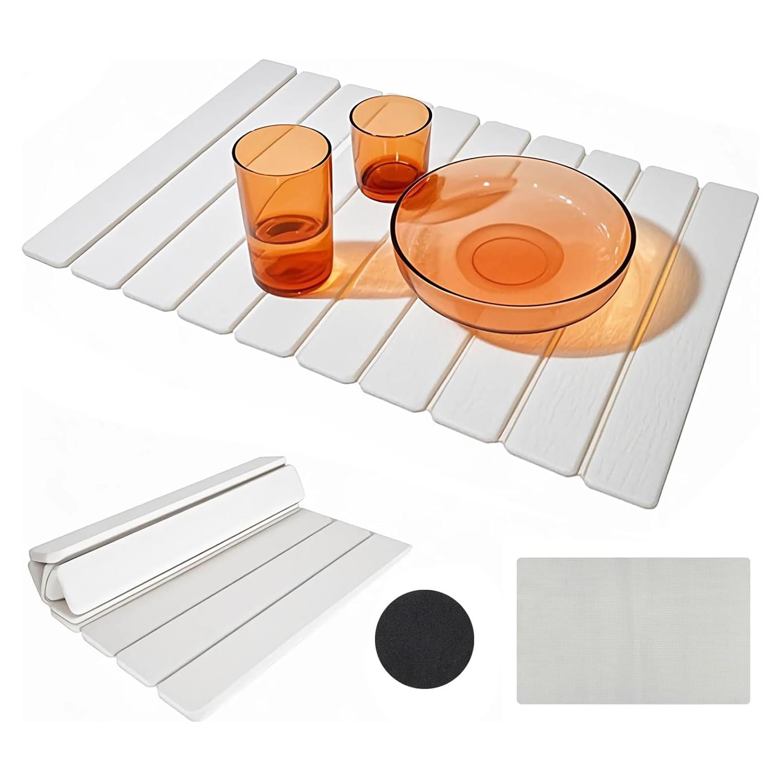 Alfombrilla de Secado de Platos PEAKCLOUDS 61x41cm Antideslizante