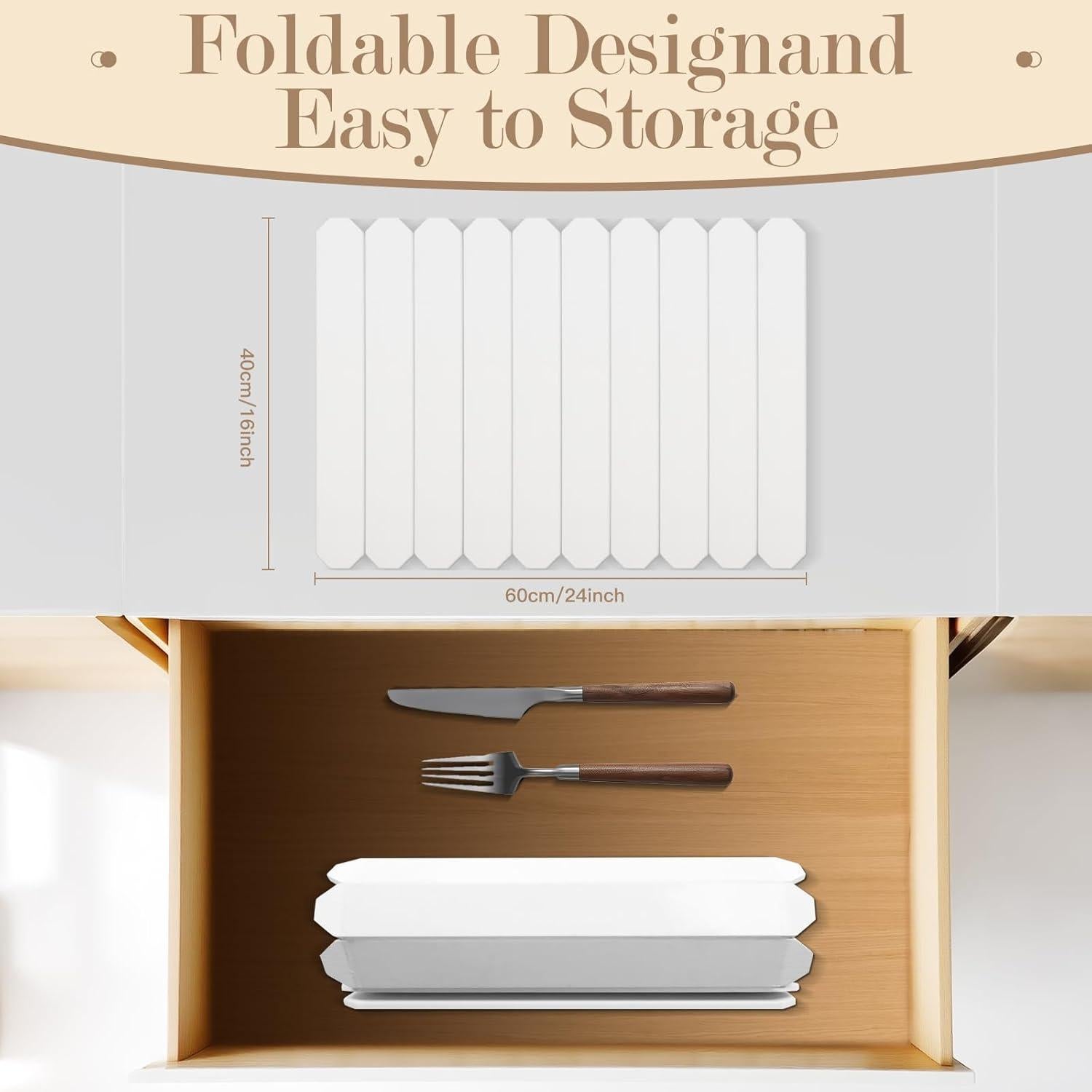 Alfombrilla de Secado de Piedra Lacwabvh 61x41cm Blanca