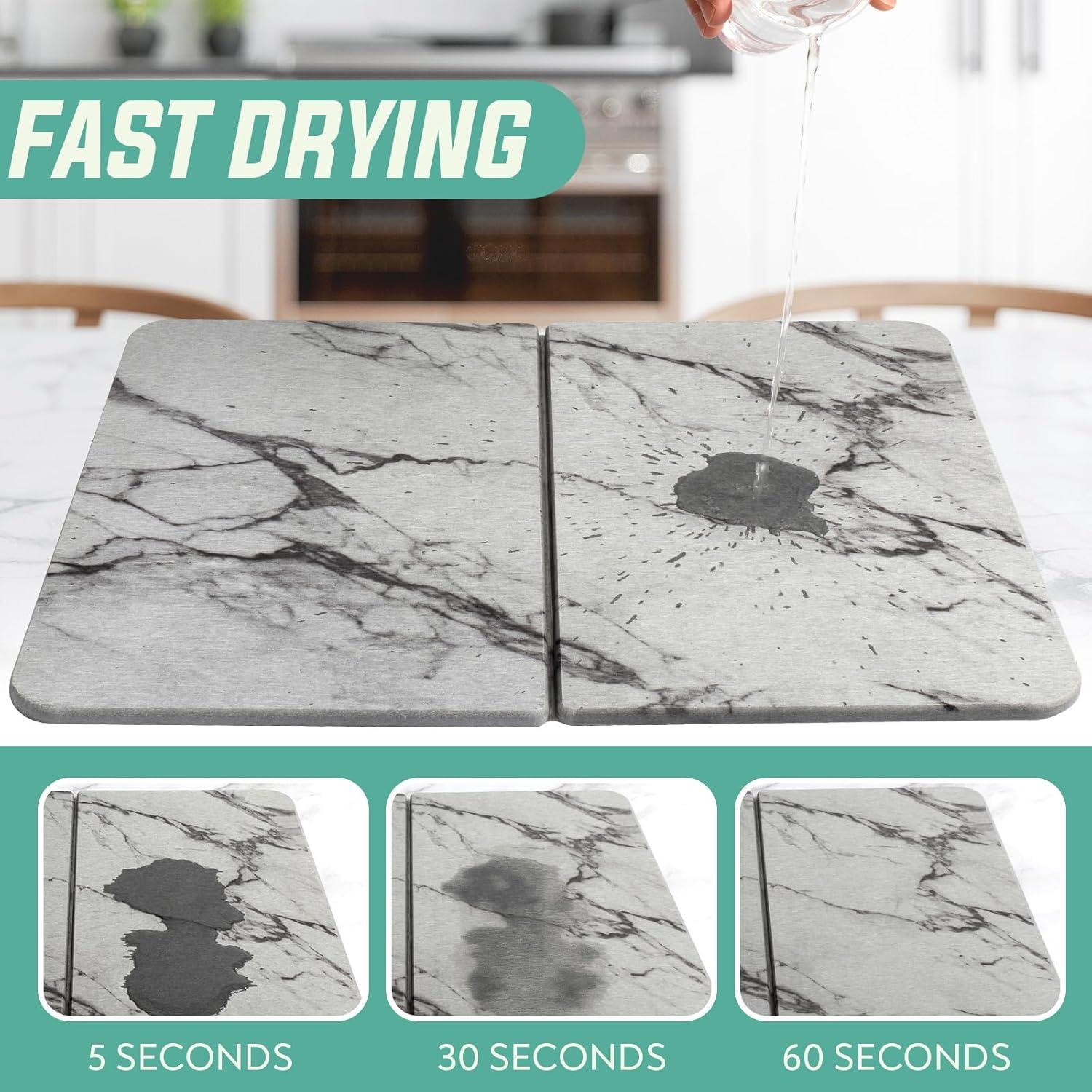 Tapete de Secado Plegable Nestlecraft - Piedra Diatomácea 44.9x35.1cm