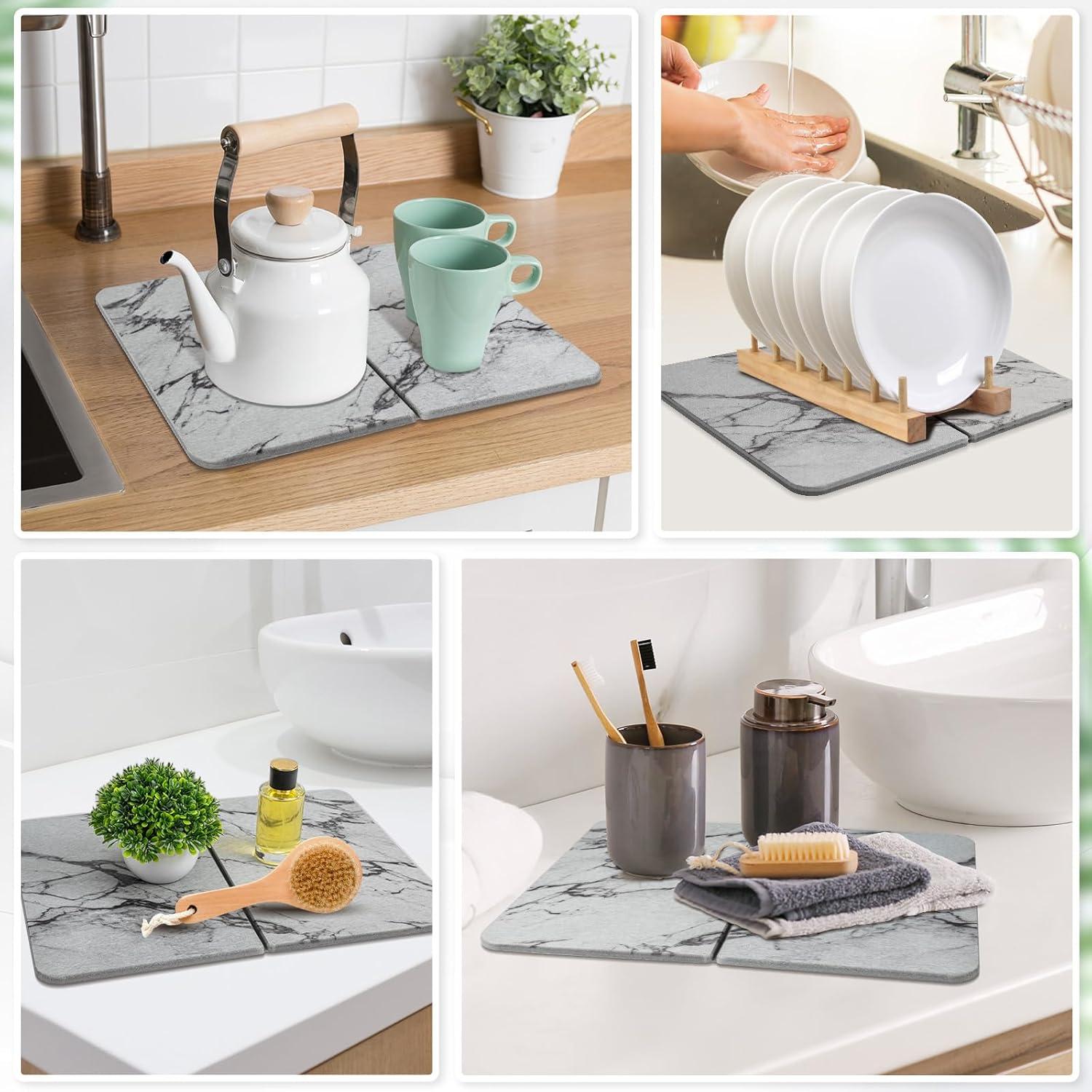 Tapete de Secado Plegable Nestlecraft - Piedra Diatomácea 44.9x35.1cm