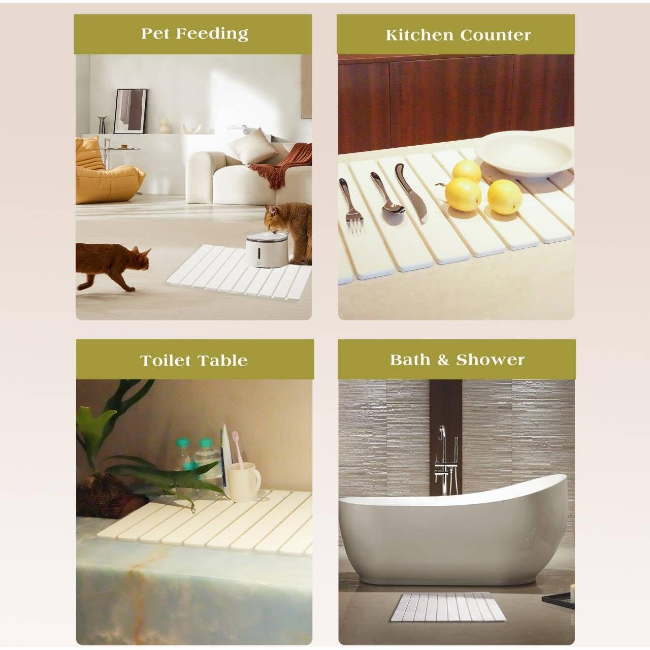 Alfombrilla de Secado de Piedra Diatomácea Kneejoys 61x39 cm