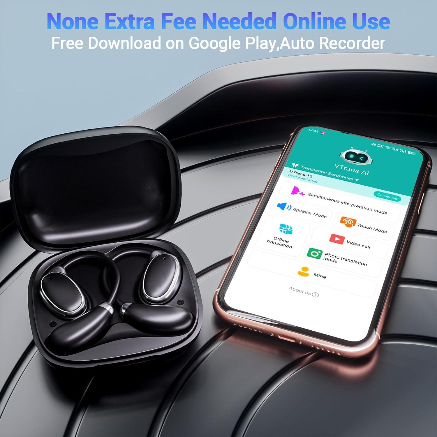 Auriculares Inalámbricos Souroyea TE-101 Traductor 150 Idiomas