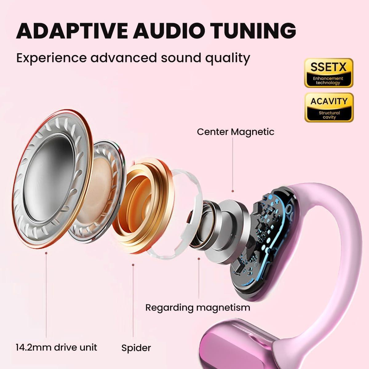 Auriculares Traductores MINISO X39 AI Bluetooth 5.4 Rosa