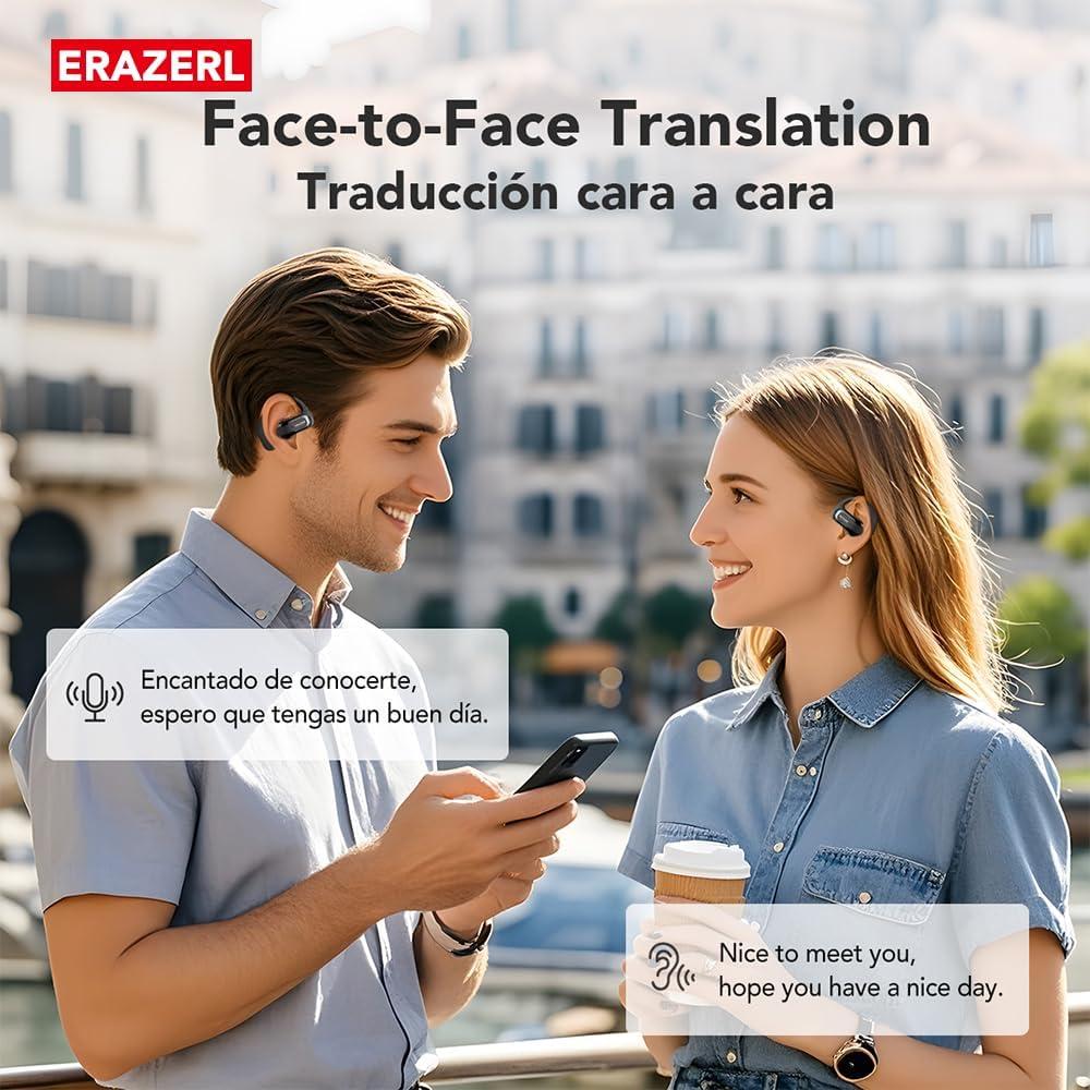 Auriculares de Traducción AI ERAZER XP3 Bluetooth 135 Idiomas