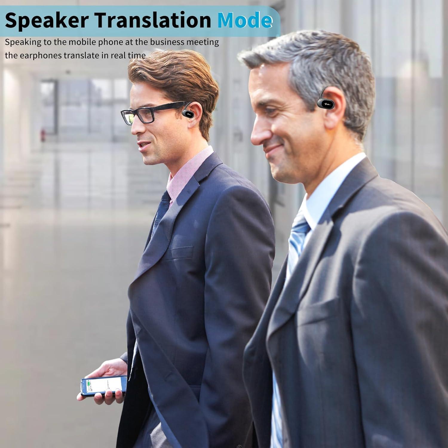 Auriculares Traductores Inalámbricos Bluetooth 5.4 - 150 Idiomas