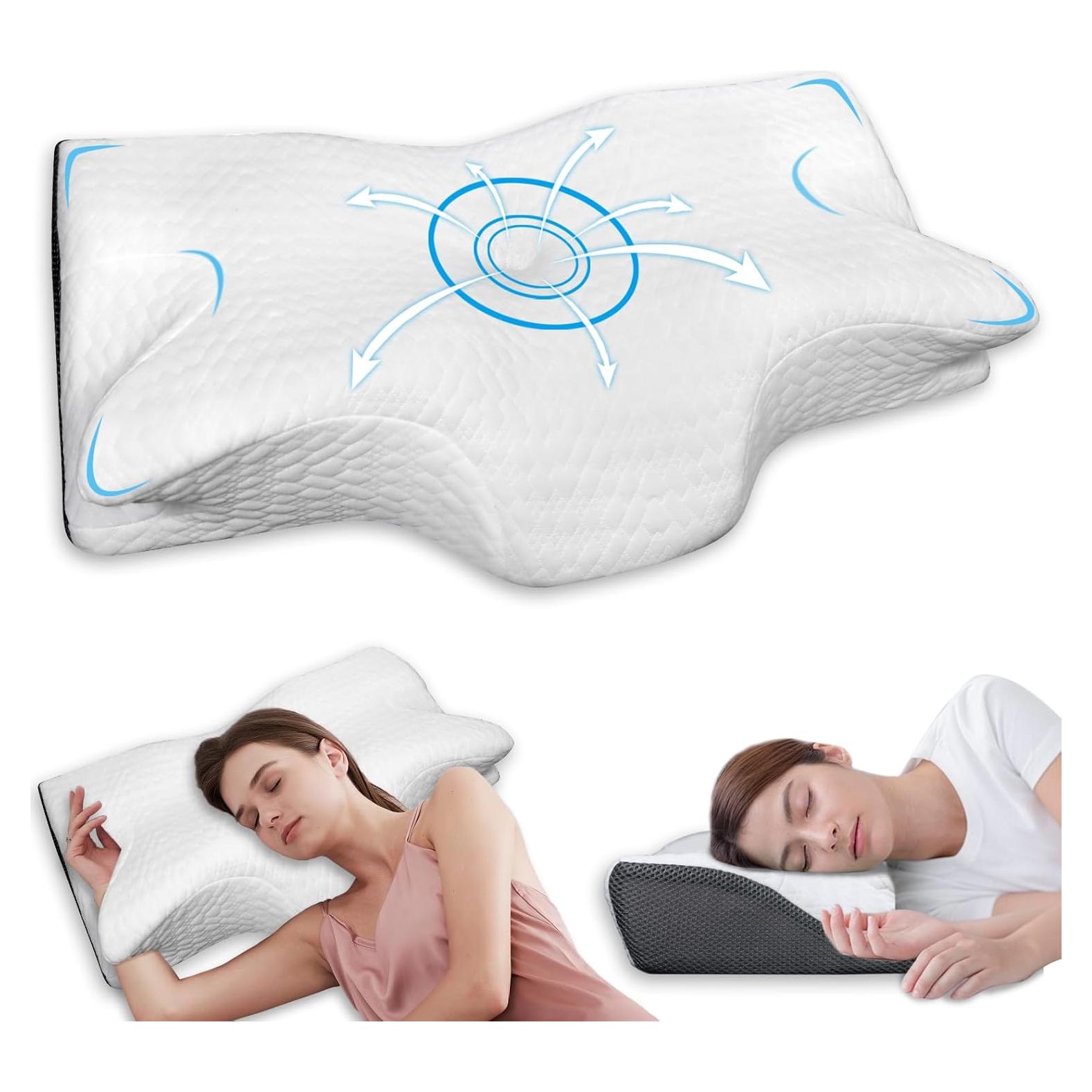 Almohada Cervical Ergonómica BSAFP 63.5x38.1cm Espuma Memoria