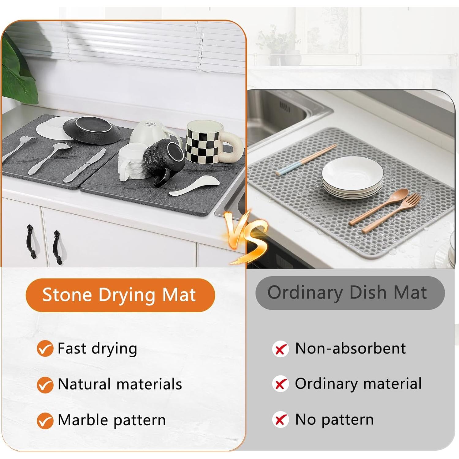 Alfombrilla de Secado de Piedra Diatomácea Koalafast 61x41cm