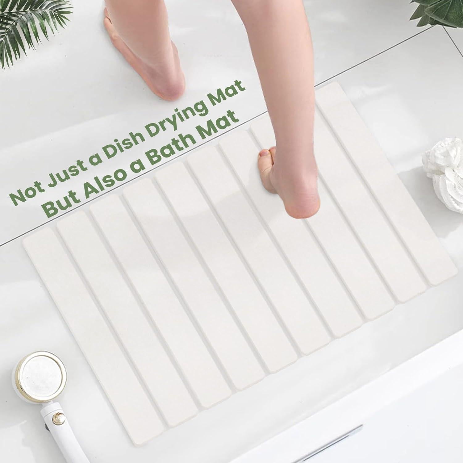 Alfombrilla de Secado de Piedra Diatomácea GravGrow 60x39cm