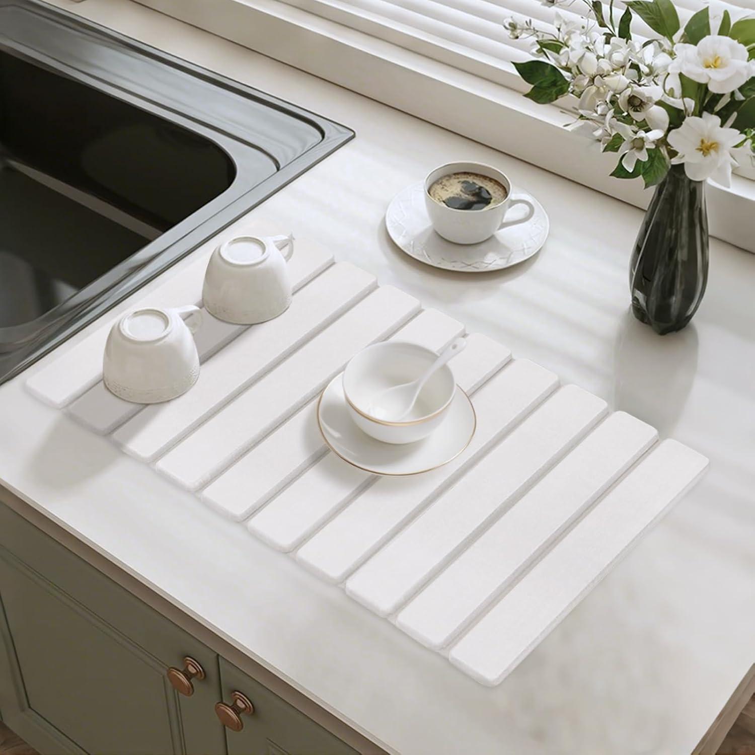 Alfombrilla de Secado de Piedra Diatomácea GravGrow 60x39cm