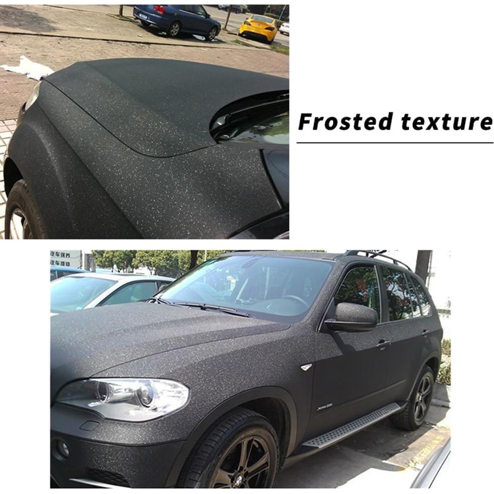 Vinilo Adhesivo LZLRUN Diamante Mate 30.48x152.4cm Negro