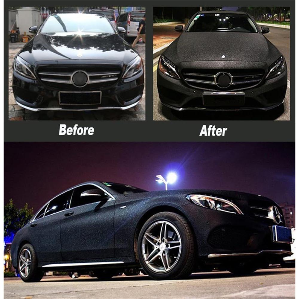 Vinilo Adhesivo LZLRUN Diamante Mate 30.48x152.4cm Negro