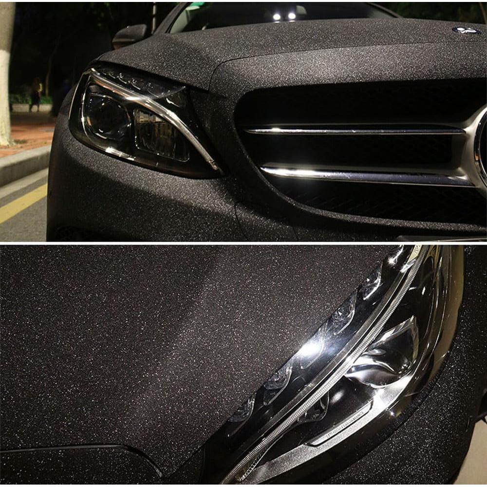 Vinilo Adhesivo LZLRUN Diamante Mate 30.48x152.4cm Negro