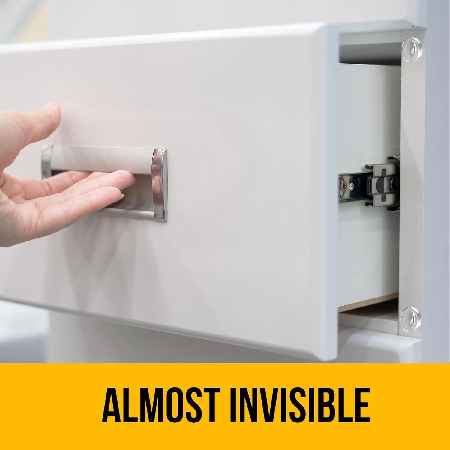 128 Almohadillas de Silicona Transparente Vellax para Gabinetes