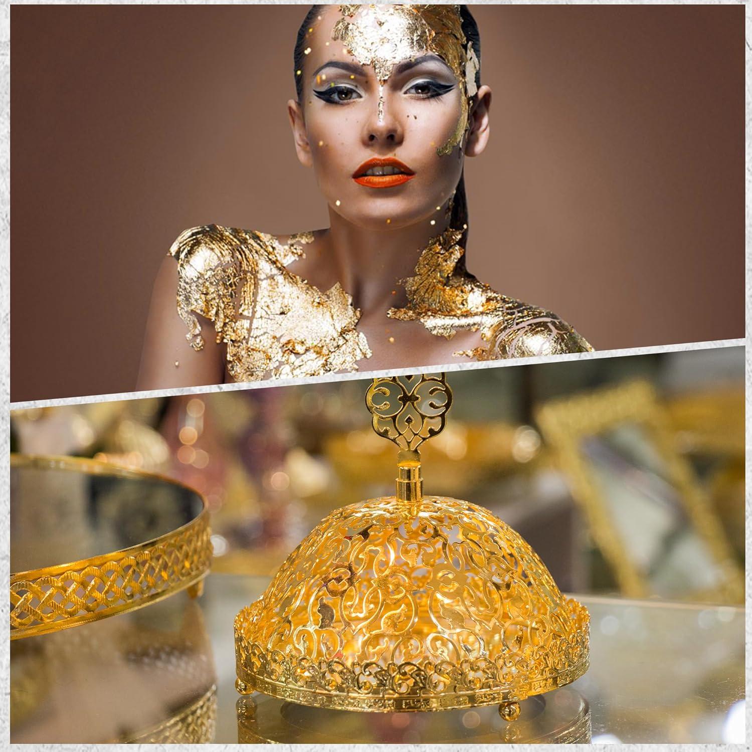 300 Hojas de Hoja de Oro Nuesaurd 13cm para Manualidades