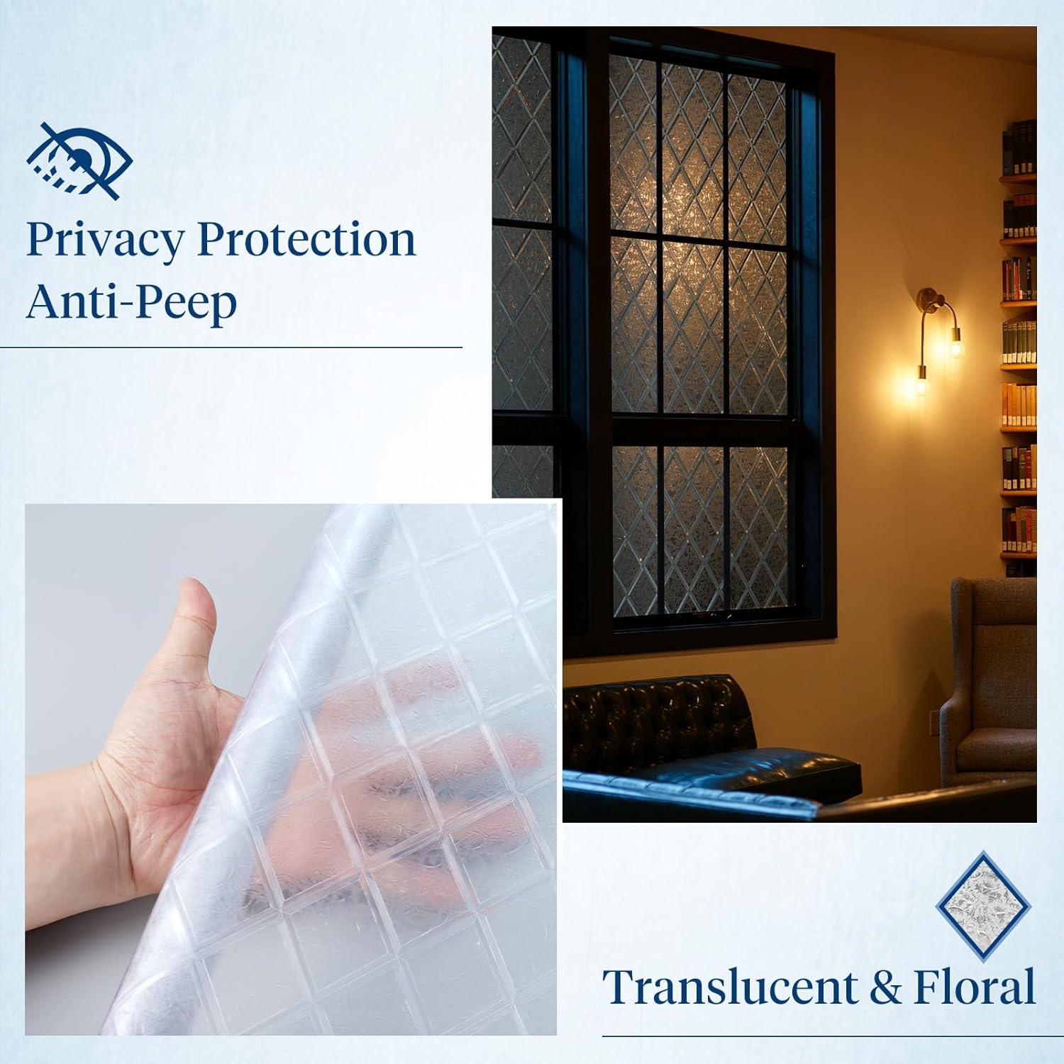 Película de Privacidad Haton 44.5x200 cm Vinilo Transparente