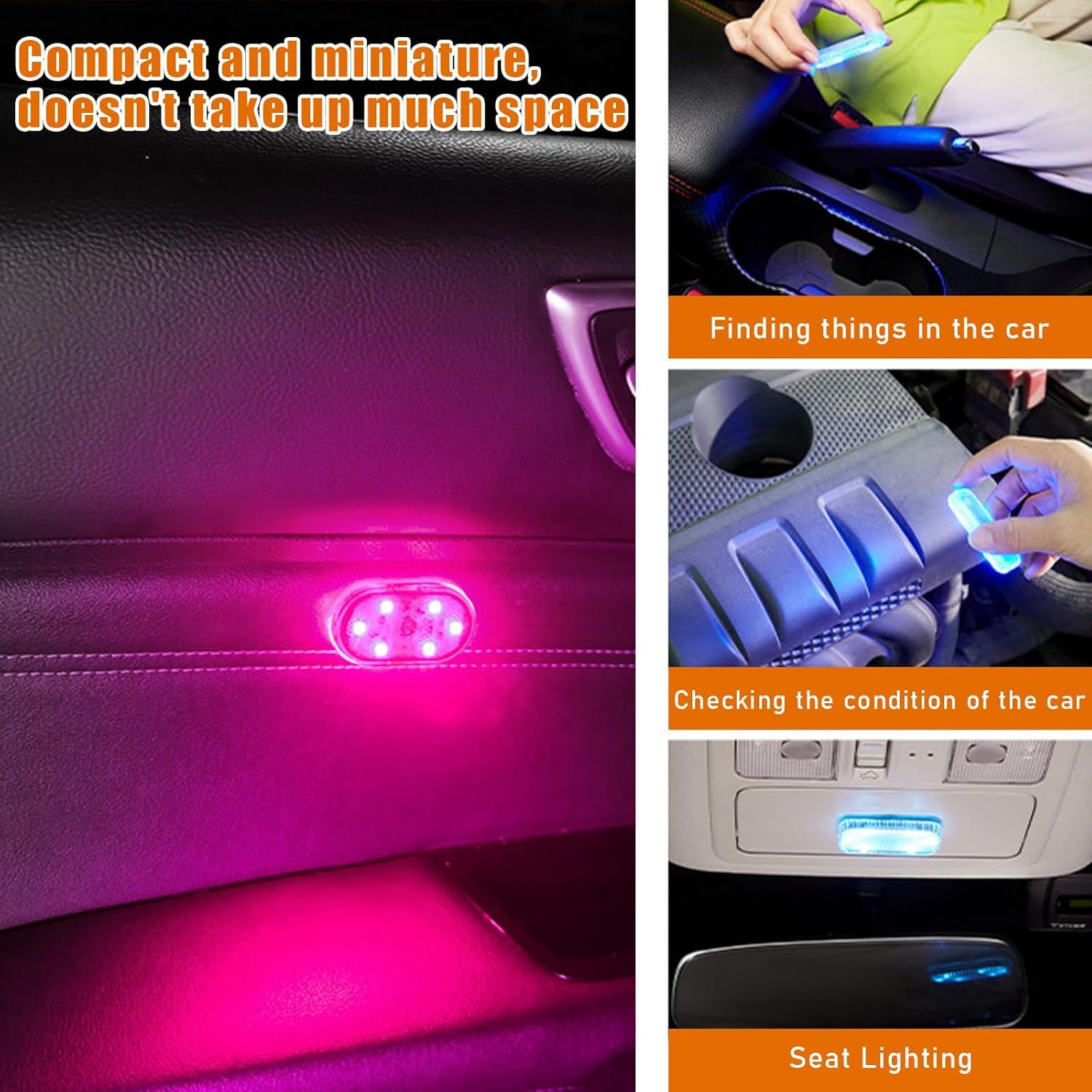 Augeny 2 PCS Luces LED Inalámbricas para Automóvil Interior