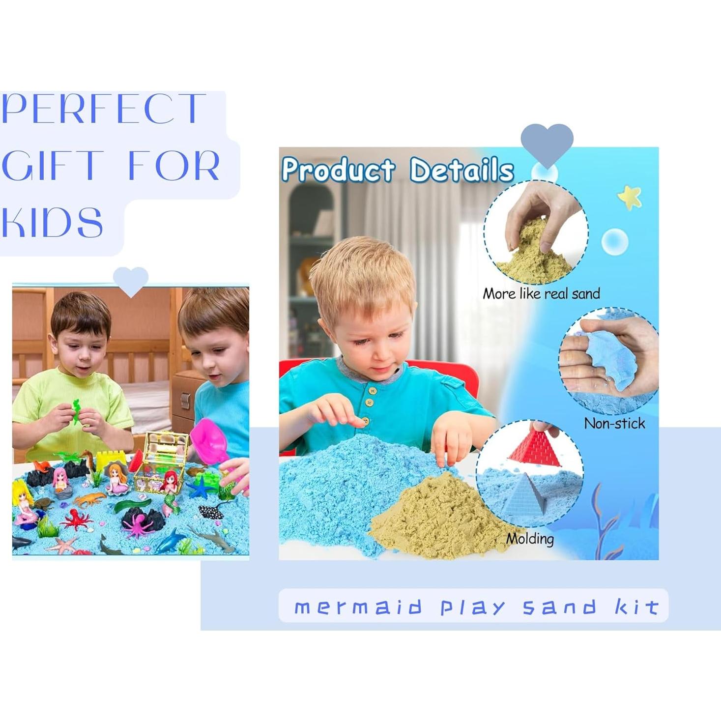 Kit de Arena Sensorial QUANA Unicornios y Sirenas 1.61kg