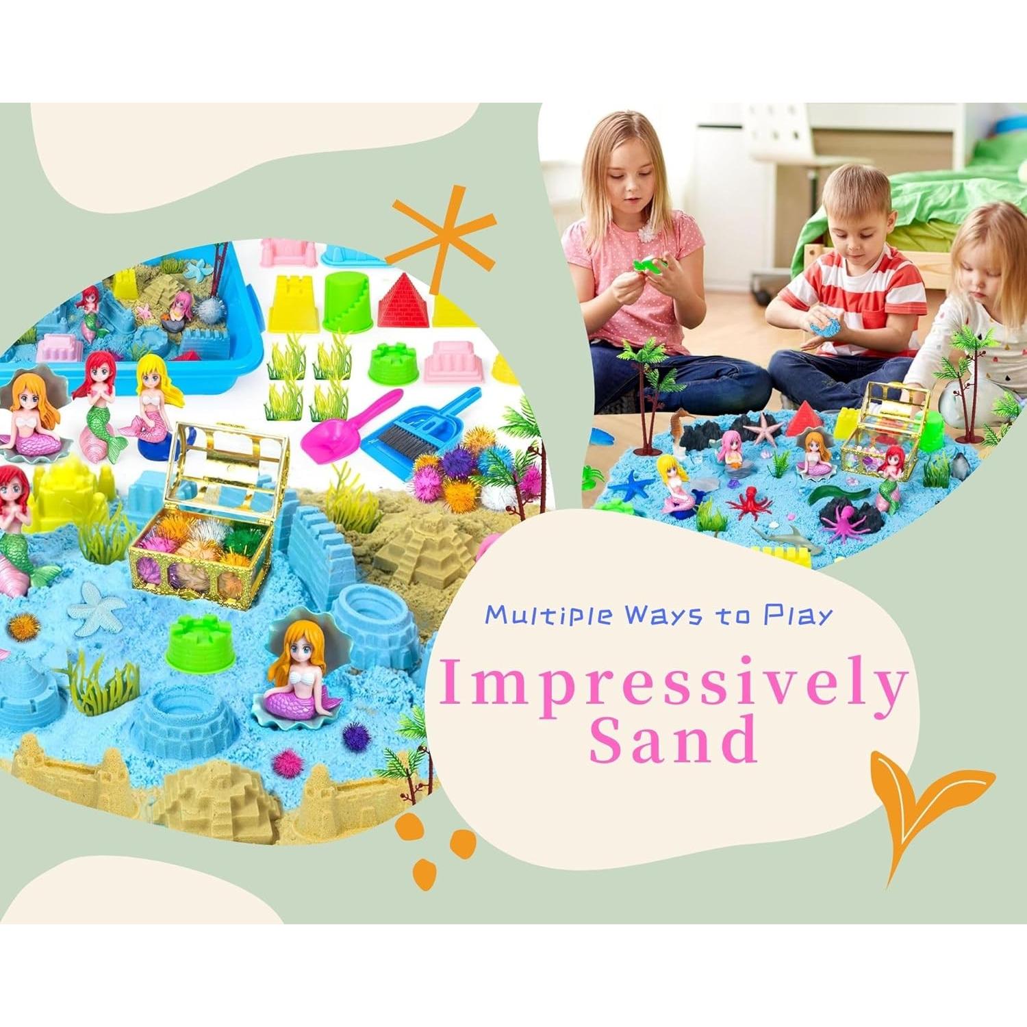 Kit de Arena Sensorial QUANA Unicornios y Sirenas 1.61kg