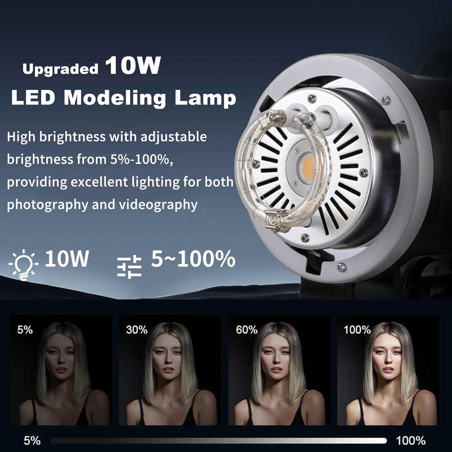 Kit de Luz de Flash de Estudio Godox MS300V 300W con Softbox