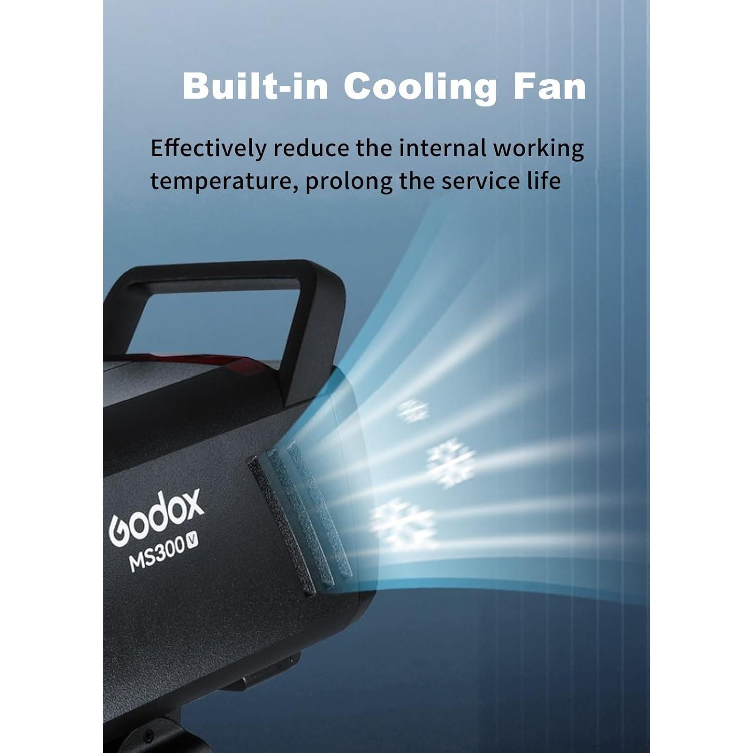 Kit de Luz de Flash de Estudio Godox MS300V 300W con Softbox