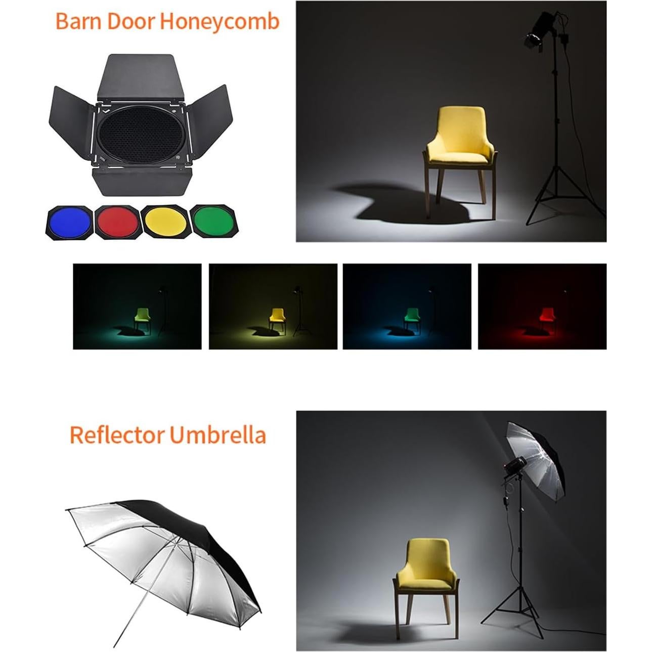 Kit de Luz de Flash de Estudio Godox MS300V 300W con Softbox