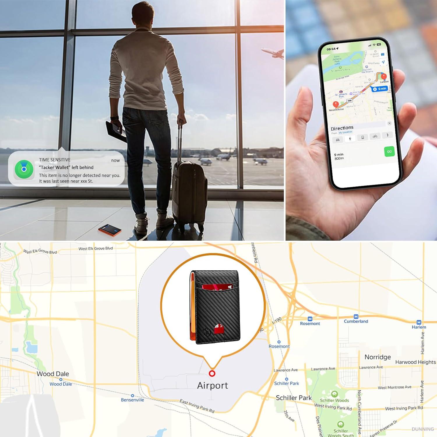 Billetera Inteligente SAMRT CC para Hombres con Find My iOS