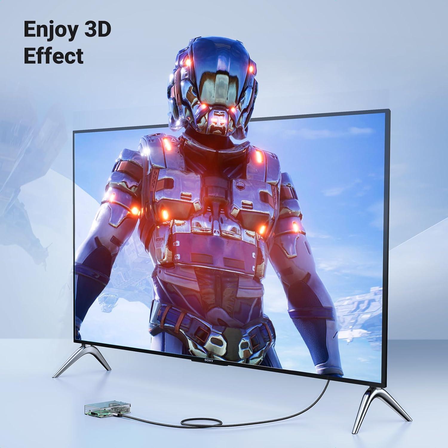 Cable Mini HDMI a HDMI UGREEN 2 Metros 8K@60Hz Bidireccional