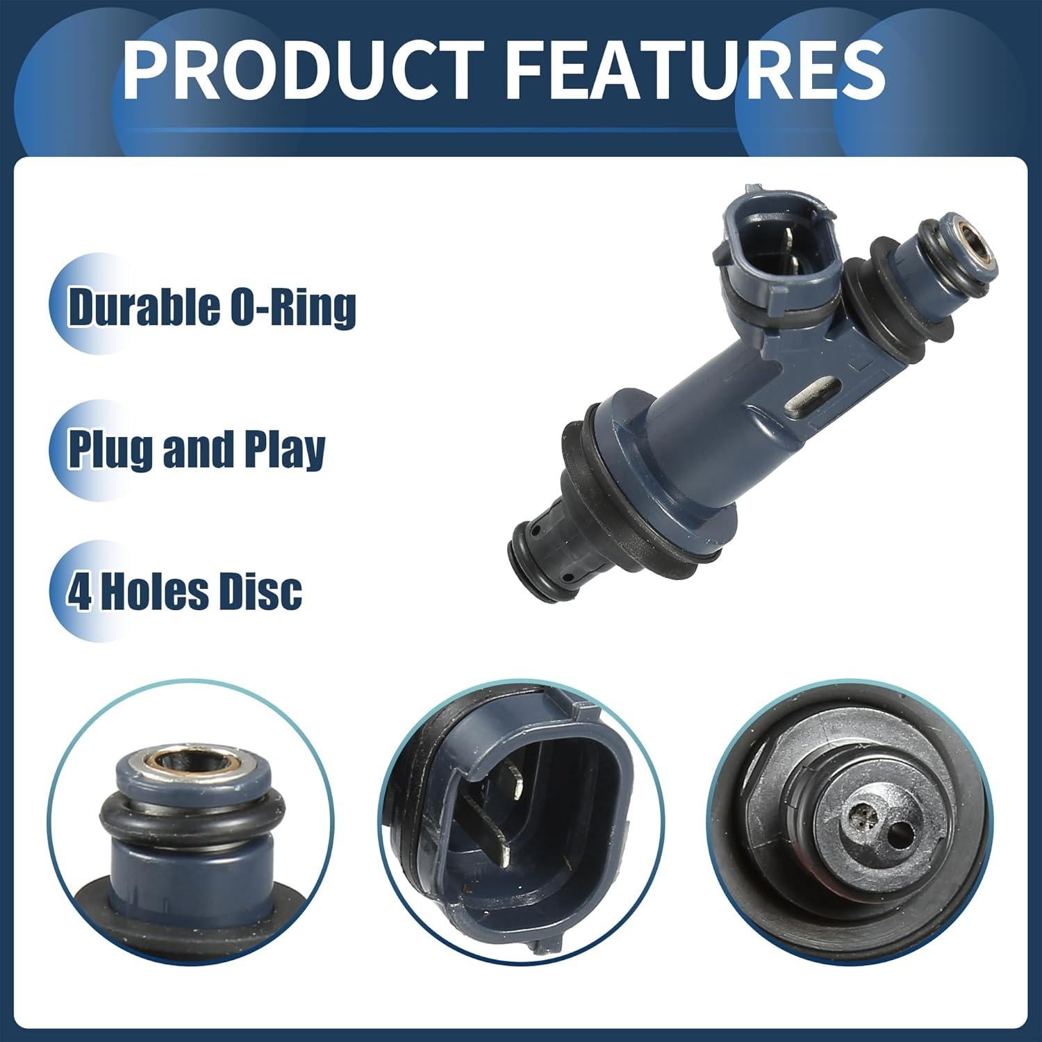 Inyector de combustible INFINAUTO 23209-0A010 para Toyota 3.0L