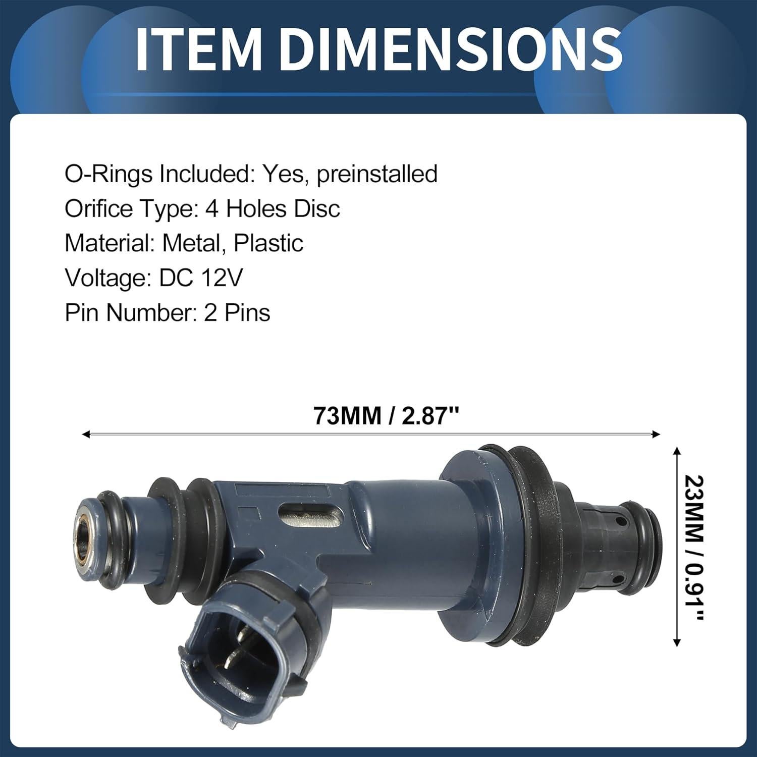 Inyector de combustible INFINAUTO 23209-0A010 para Toyota 3.0L