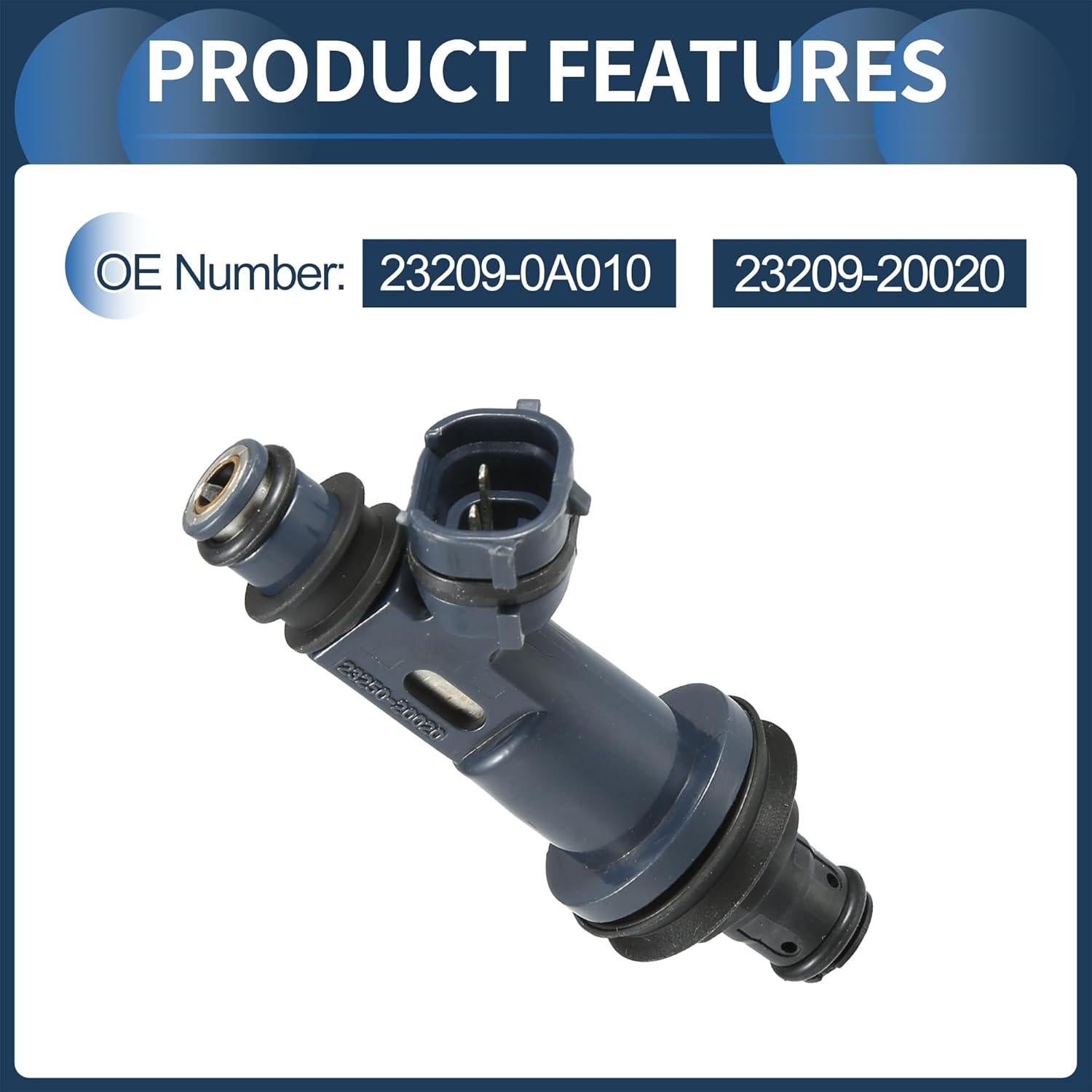 Inyector de combustible INFINAUTO 23209-0A010 para Toyota 3.0L