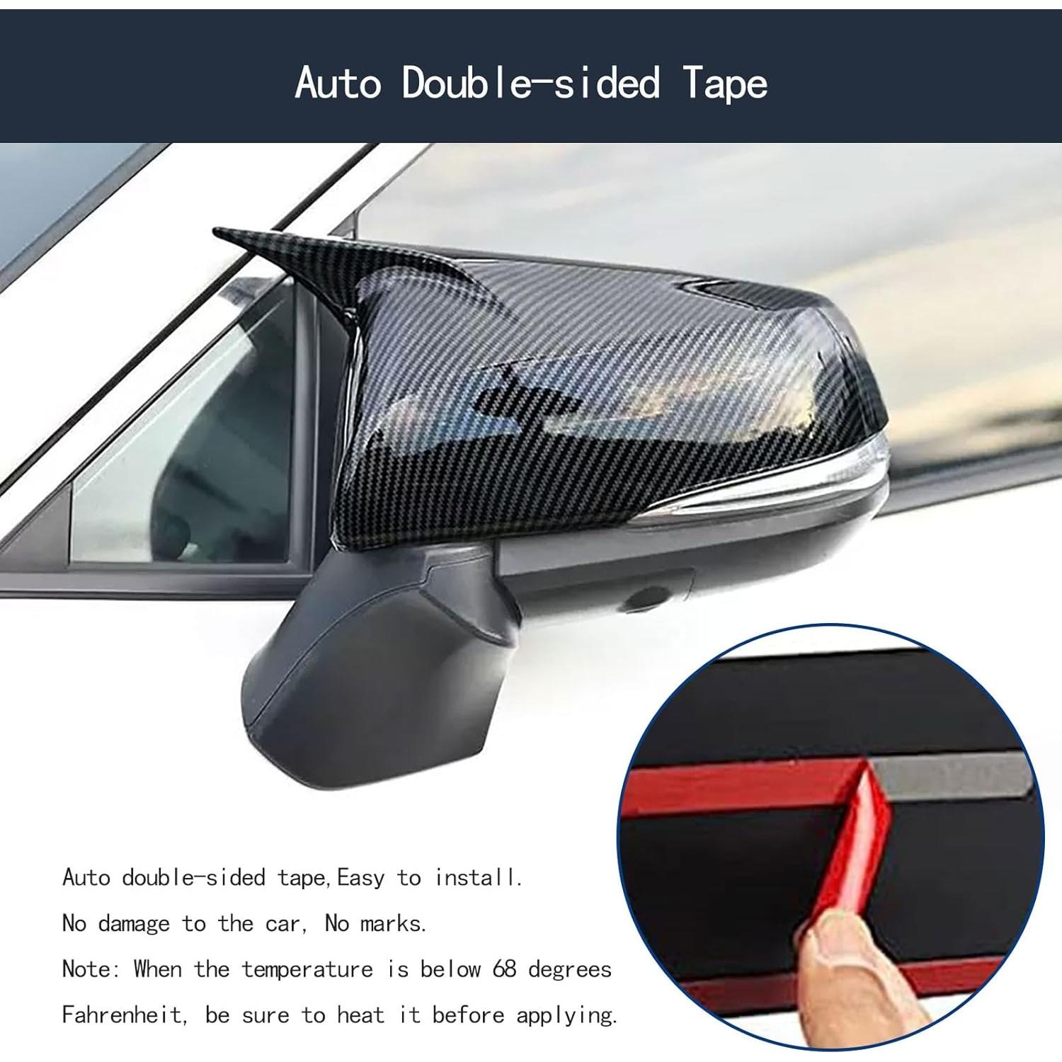 Cubierta de Espejo Lateral Terdaray para Toyota RAV4 2019-2024 ABS 2PCS