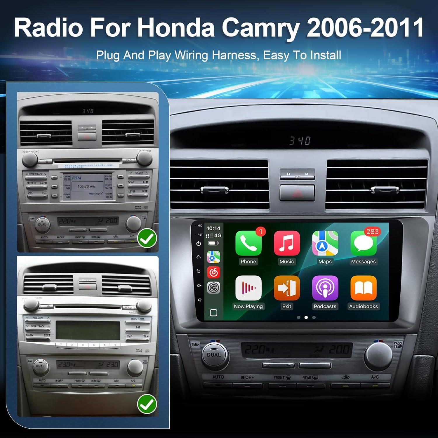 Radio de Coche Leadfan para Toyota Camry 2006-2011 9" GPS Bluetooth